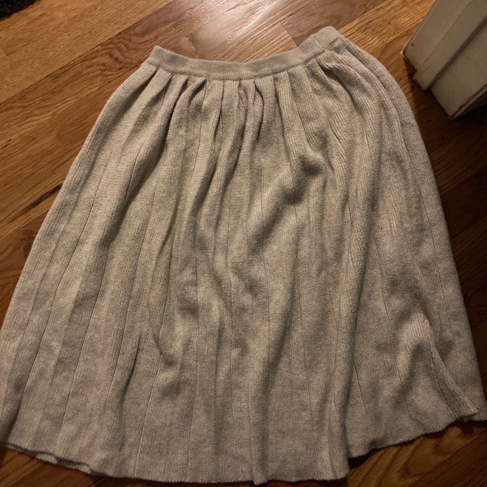 Zara kids knitted ivory skirt